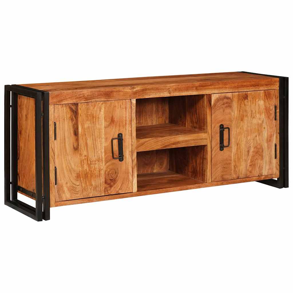 TV-skab Brun 120 x 30 x 50 cm Massivt akacietræ
