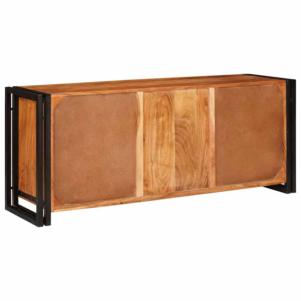 TV-skab Brun 120 x 30 x 50 cm Massivt akacietræ
