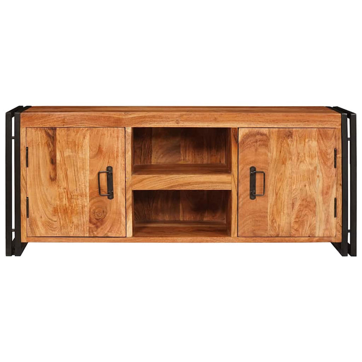 TV-skab Brun 120 x 30 x 50 cm Massivt akacietræ
