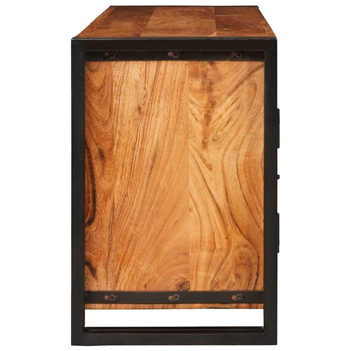 TV-skab Brun 120 x 30 x 50 cm Massivt akacietræ