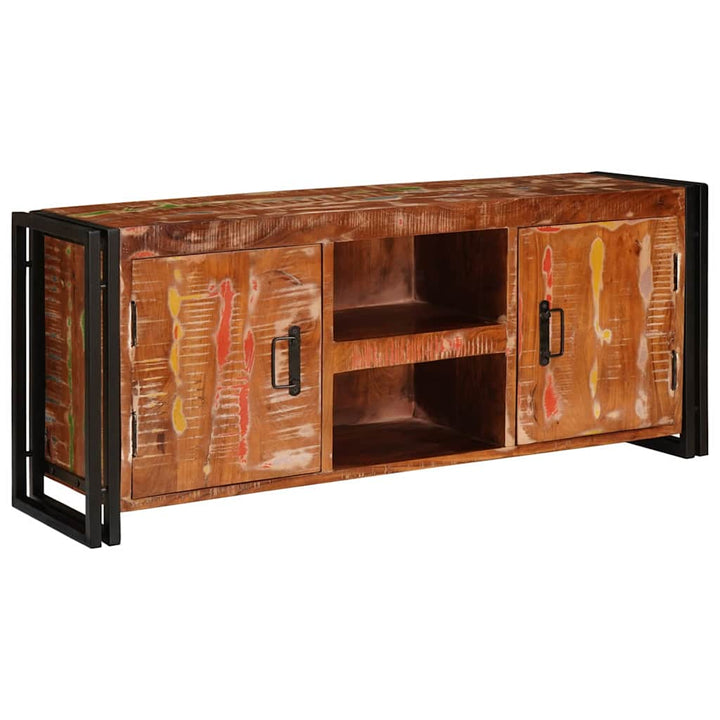 TV-skab Flerfarvet 120 x 30 x 50 cm Massivt genanvendt træ