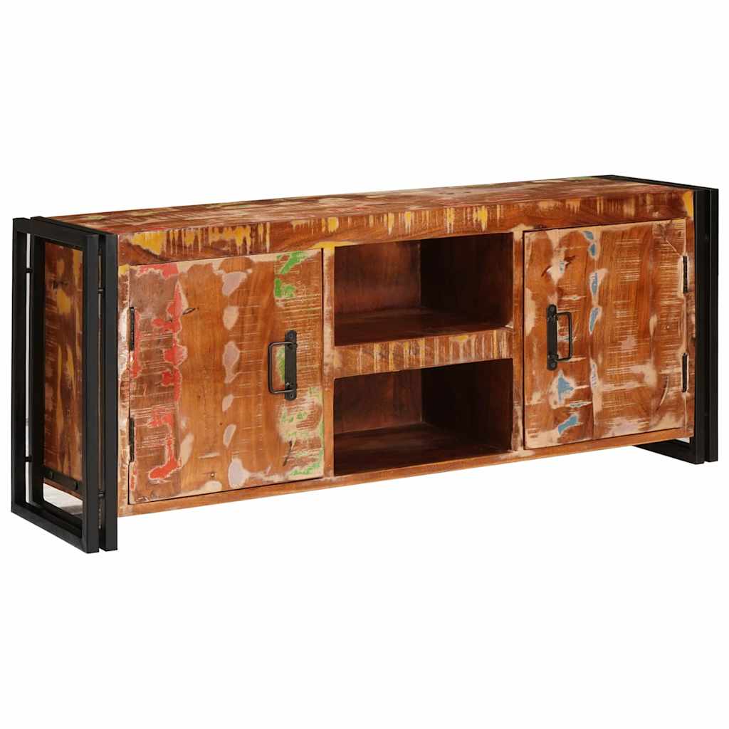 TV-skab Flerfarvet 120 x 30 x 50 cm Massivt genanvendt træ