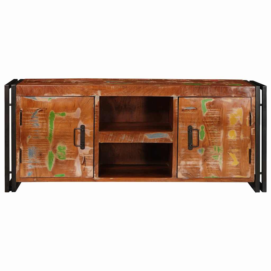 TV-skab Flerfarvet 120 x 30 x 50 cm Massivt genanvendt træ