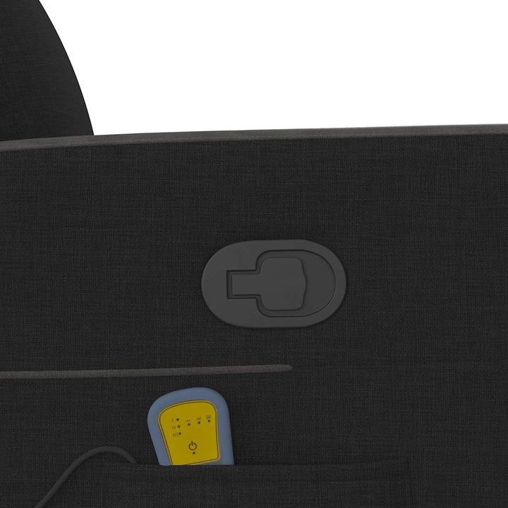 løftestol med massage stof sort