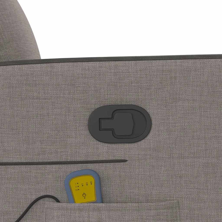 løftestol med massage stof gråbrun