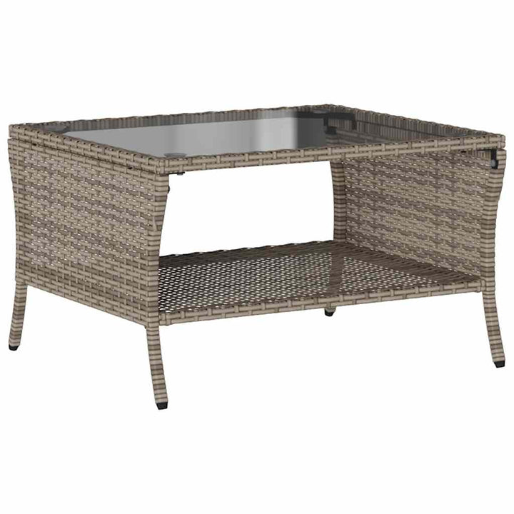 sofasæt til haven 6 dele med hynder polyrattan grå