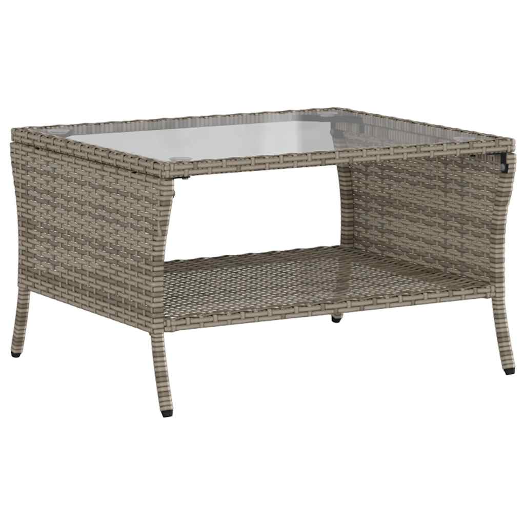 sofasæt til haven 6 dele med hynder polyrattan grå