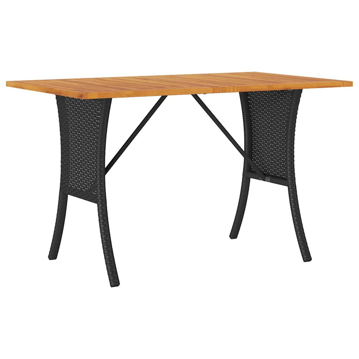 3-personers sofa med hynder og bord polyrattan sort