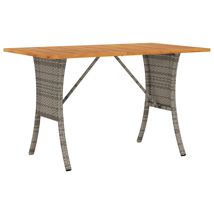 3-personers sofa med hynder og bord polyrattan grå