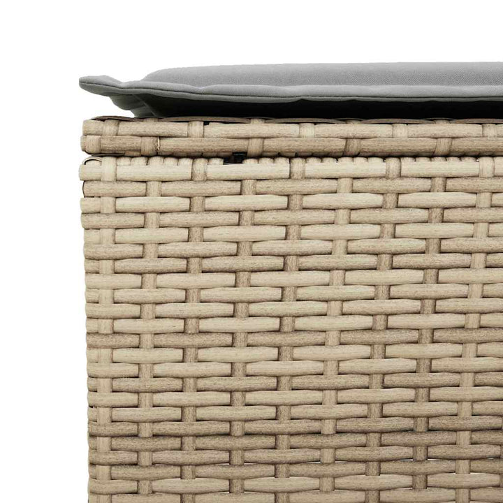 sofasæt til haven 4 dele med hynder polyrattan beige
