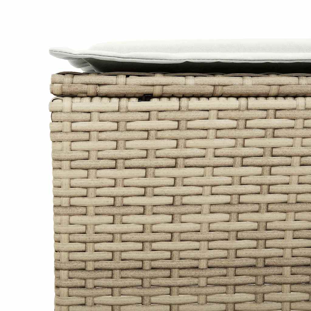 sofasæt til haven 4 dele med hynder polyrattan beige