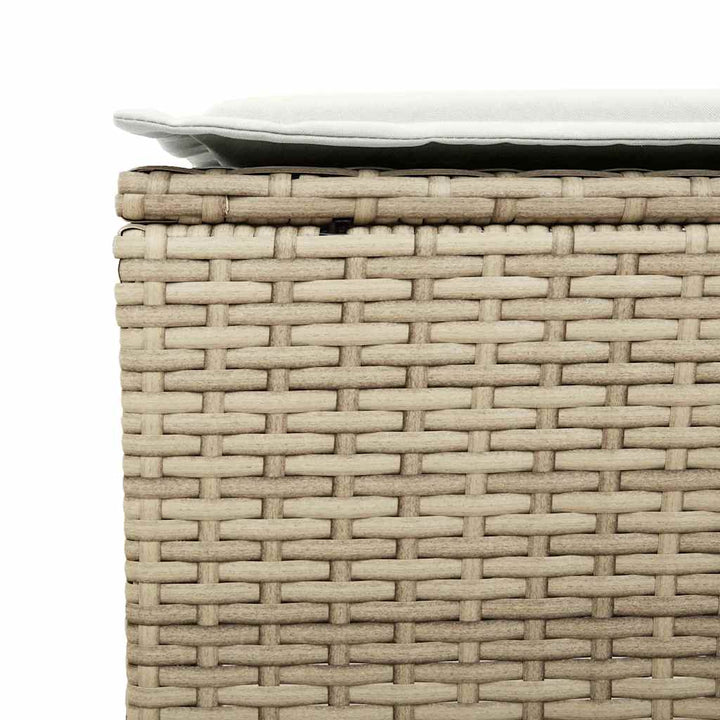 sofasæt til haven 4 dele med hynder polyrattan beige