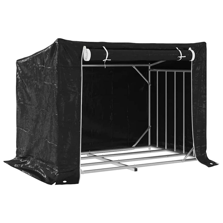 brændestativ med regnslag 150,5x100,5x110,5cm galvaniseret stål