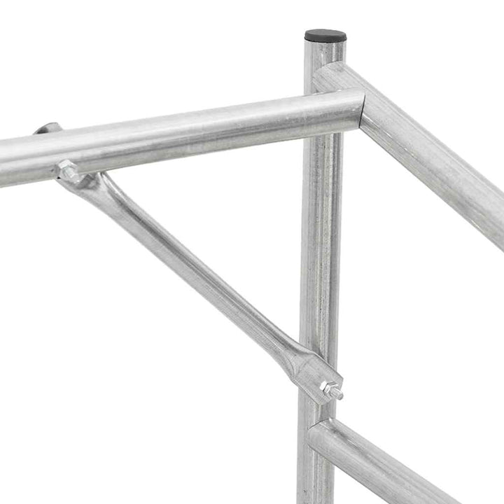 brændestativ med regnslag 150,5x100,5x110,5cm galvaniseret stål