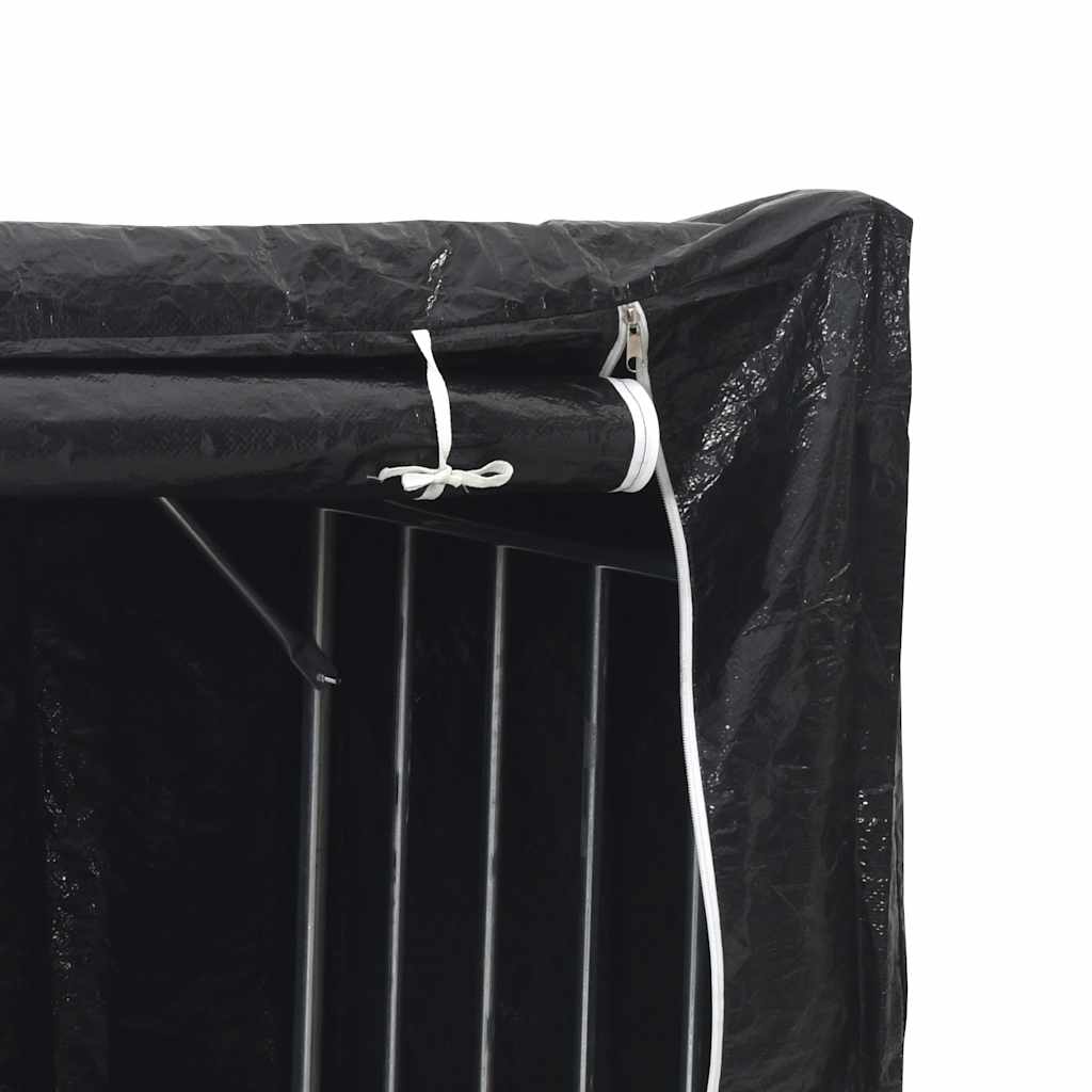 brændestativ med regnslag 150,5x100,5x110,5cm galvaniseret stål