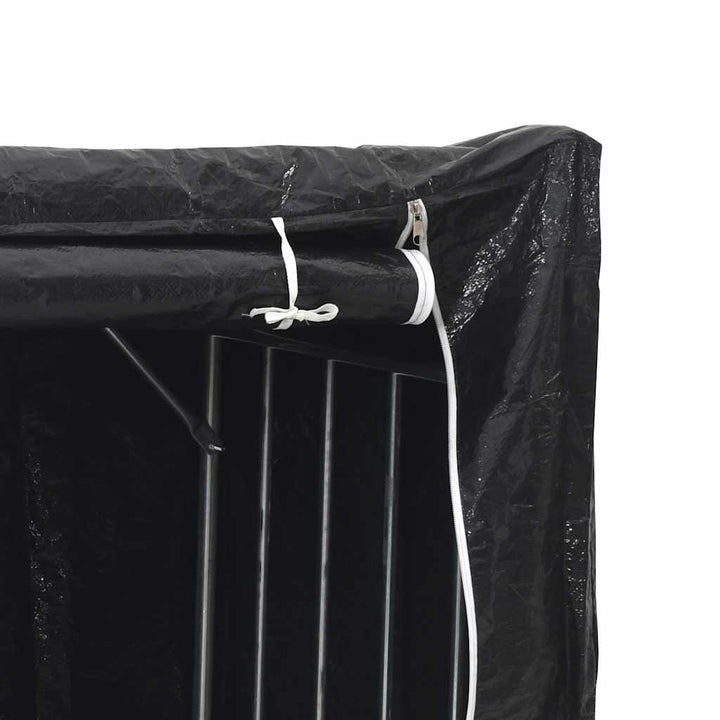 brændestativ med regnslag 150,5x100,5x110,5cm galvaniseret stål