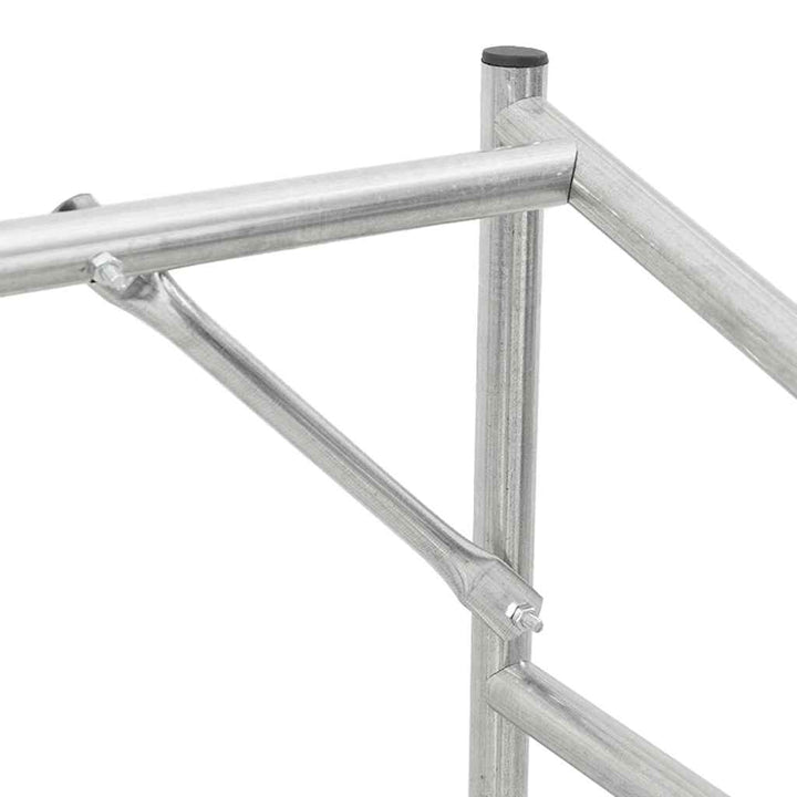 brændestativ med regnslag 100x100x200 cm galvaniseret stål