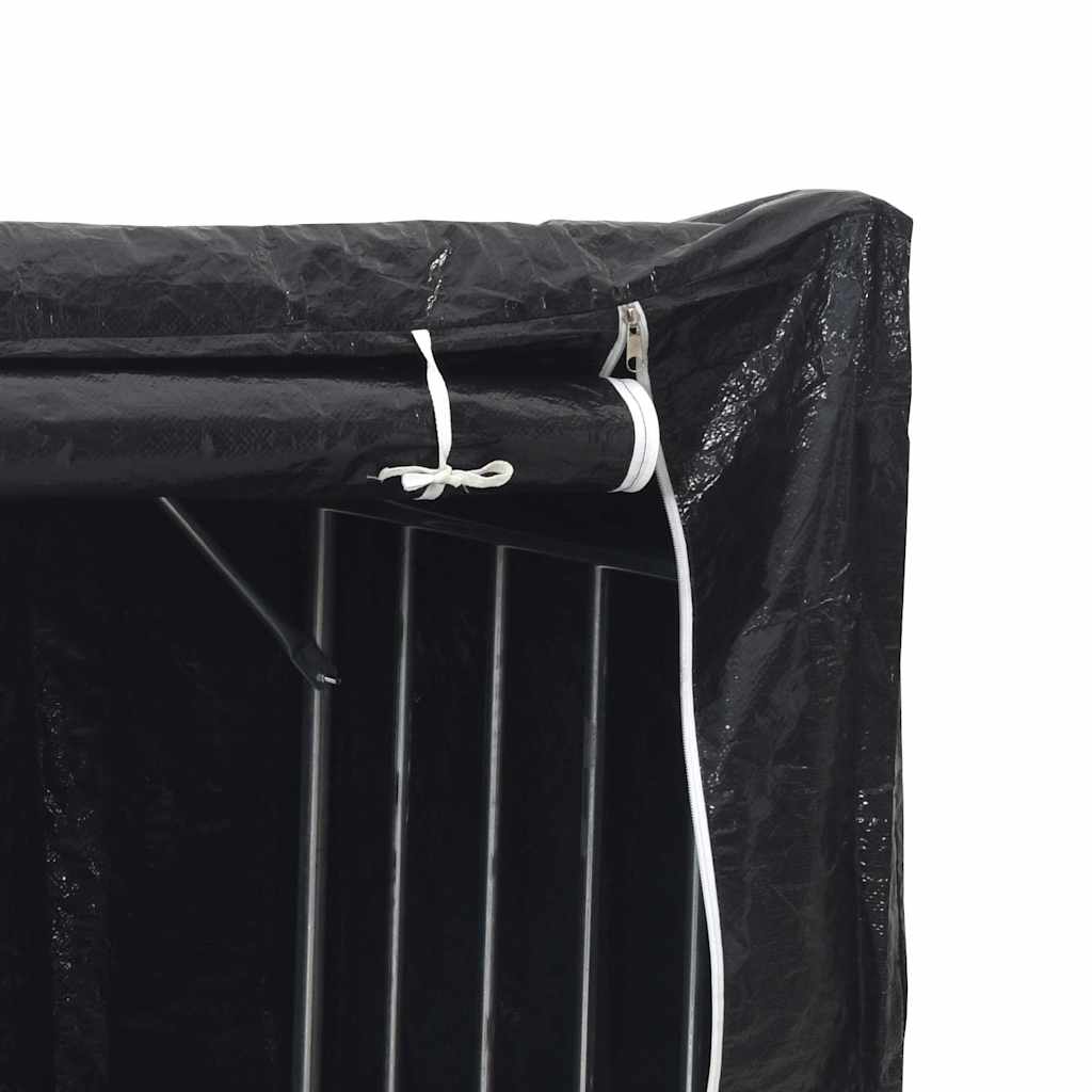 brændestativ med regnslag 100x100x200 cm galvaniseret stål