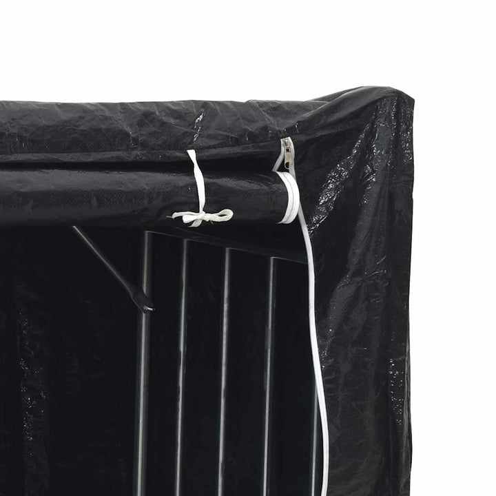 brændestativ med regnslag 100x100x200 cm galvaniseret stål