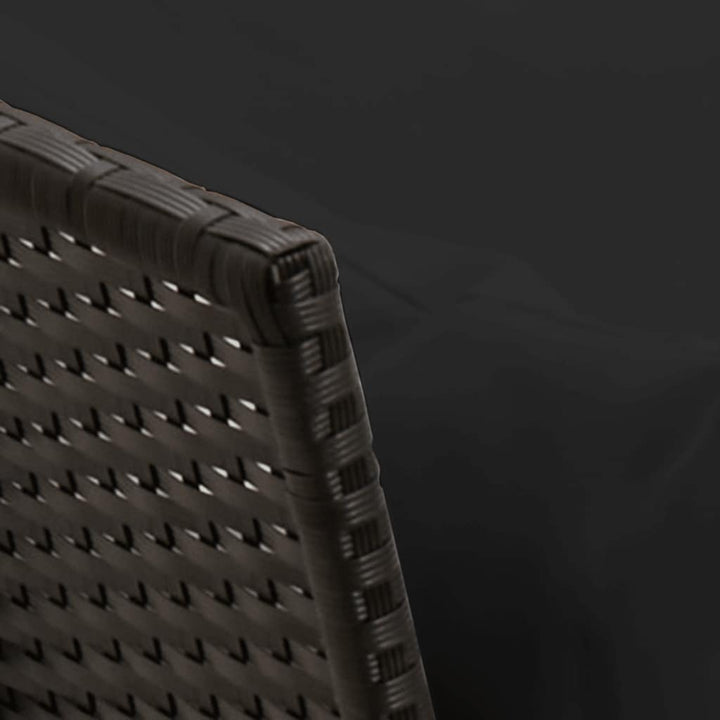 havesofa med hynder polyrattan sort