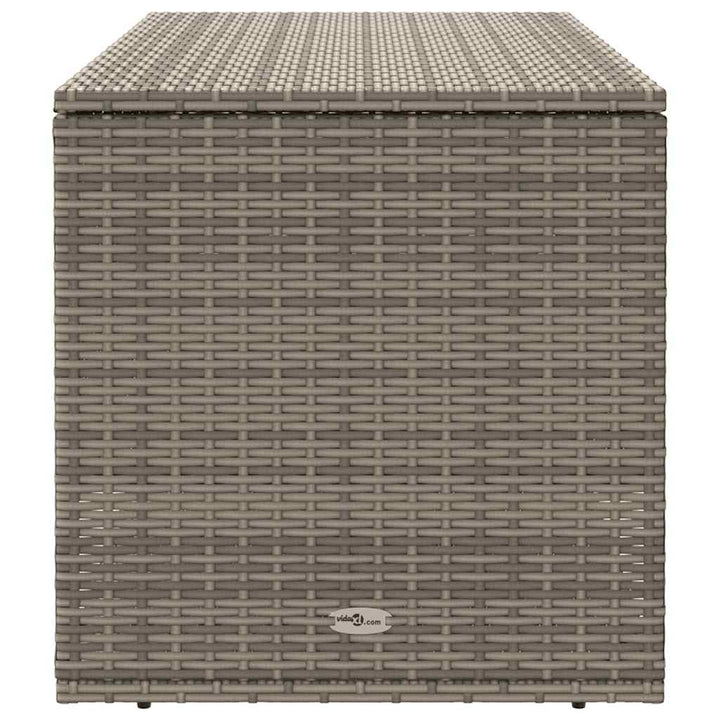 udendørs hyndeboks 100x55x55,5 cm polyrattan grå
