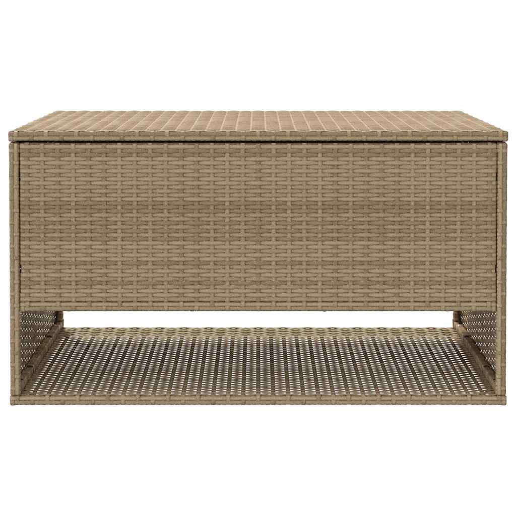 udendørs hyndeboks 100x55x55,5 cm polyrattan beige