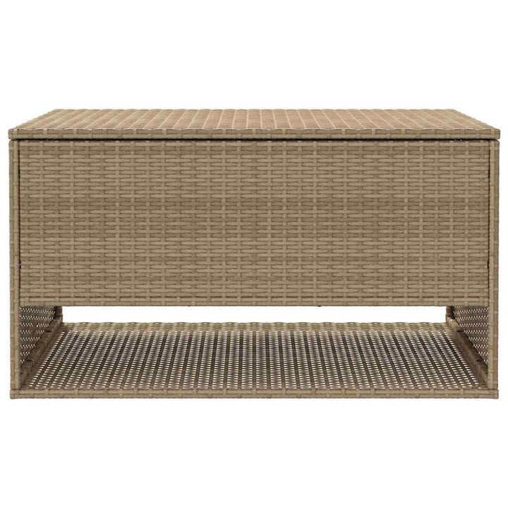 udendørs hyndeboks 100x55x55,5 cm polyrattan beige