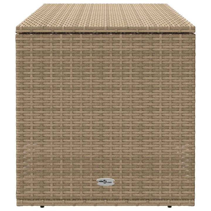 udendørs hyndeboks 100x55x55,5 cm polyrattan beige