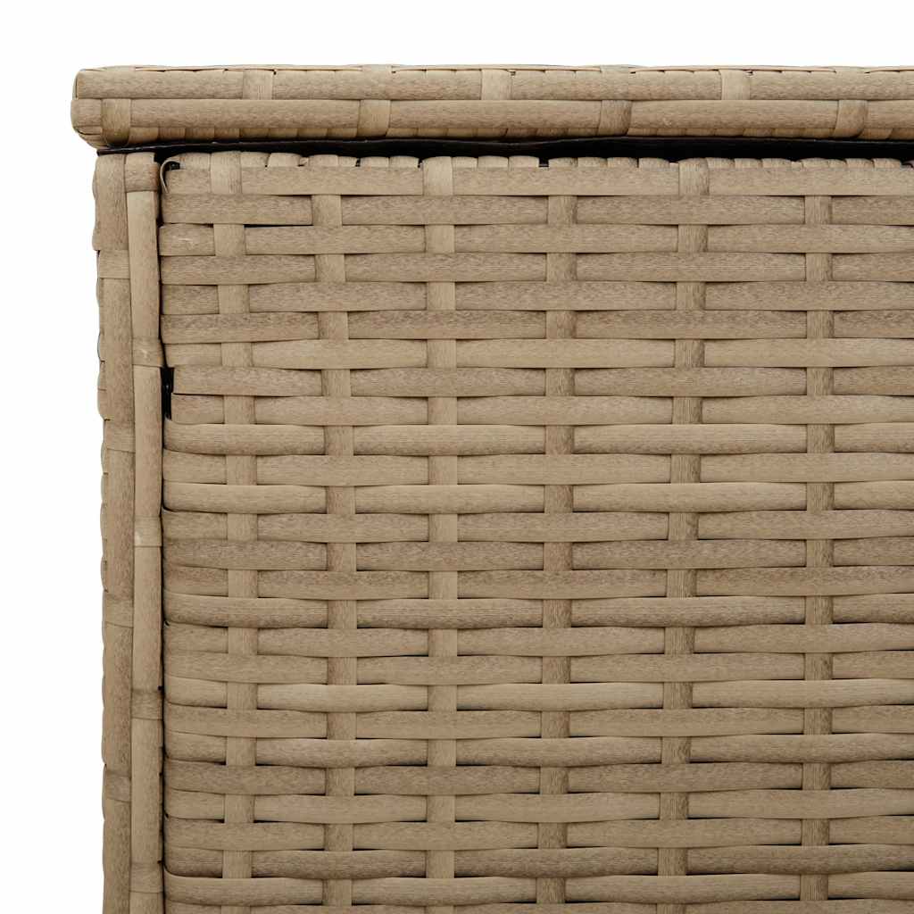 udendørs hyndeboks 100x55x55,5 cm polyrattan beige