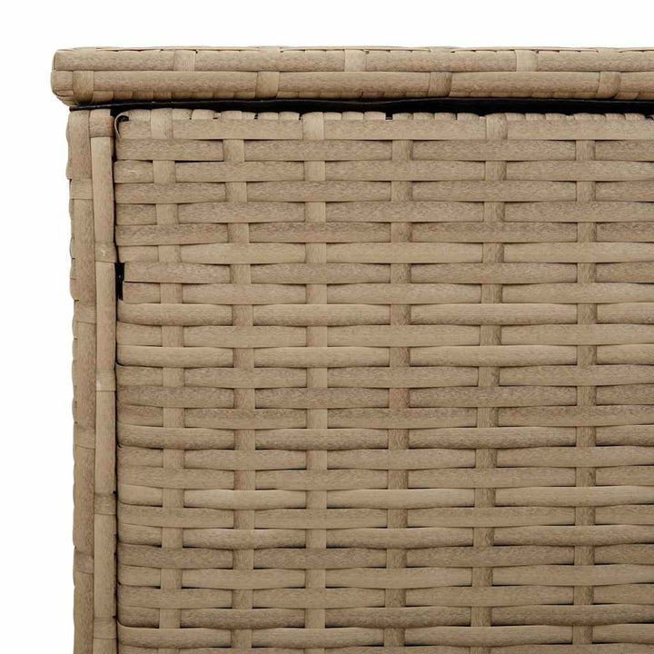 udendørs hyndeboks 100x55x55,5 cm polyrattan beige