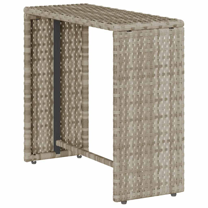 sofasæt til haven 5dele med hynder stabelbar polyrattan lysegrå