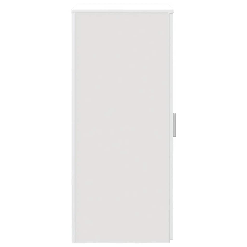 opbevaringsskab 50x45x103,5 cm konstrueret træ hvid