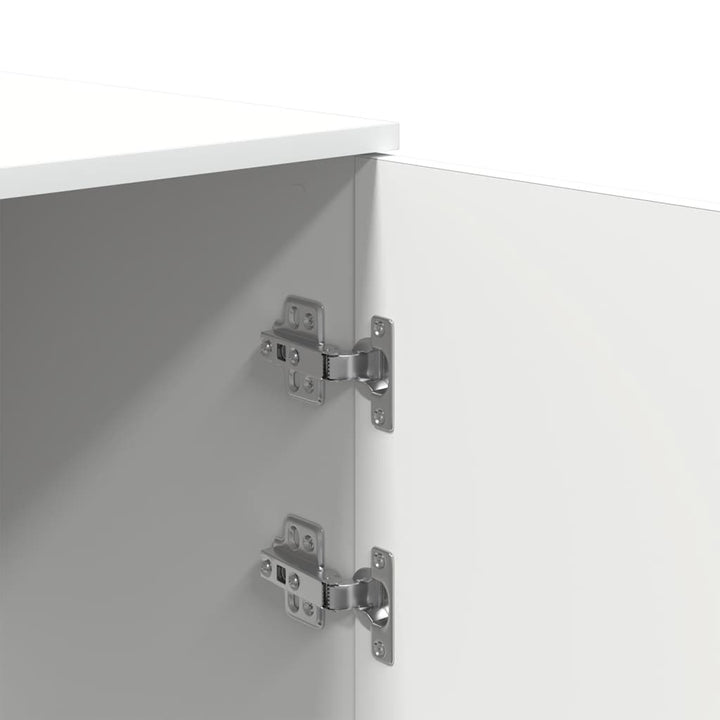 opbevaringsskab 50x45x103,5 cm konstrueret træ hvid