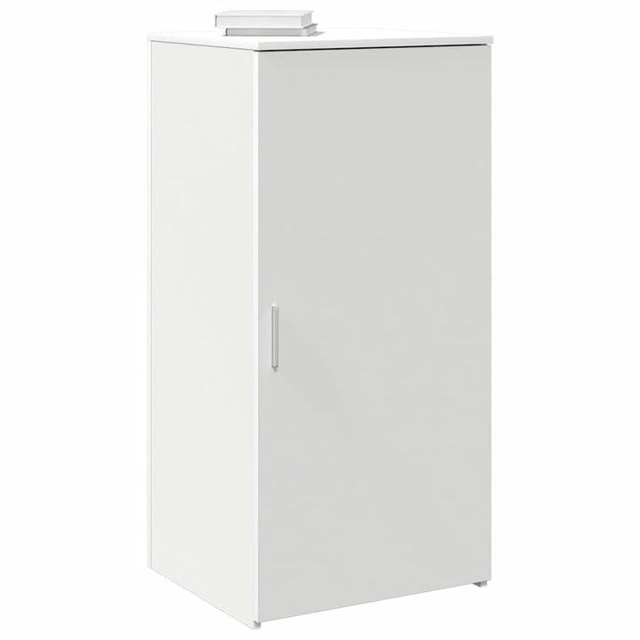 opbevaringsskab 50x45x103,5 cm konstrueret træ hvid