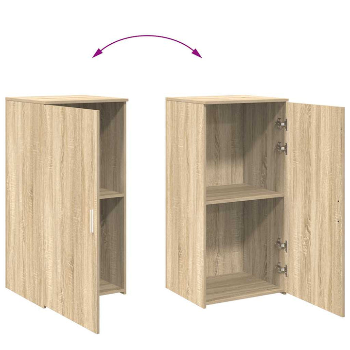 opbevaringsskab 50x45x103,5 cm konstrueret træ sonoma-eg