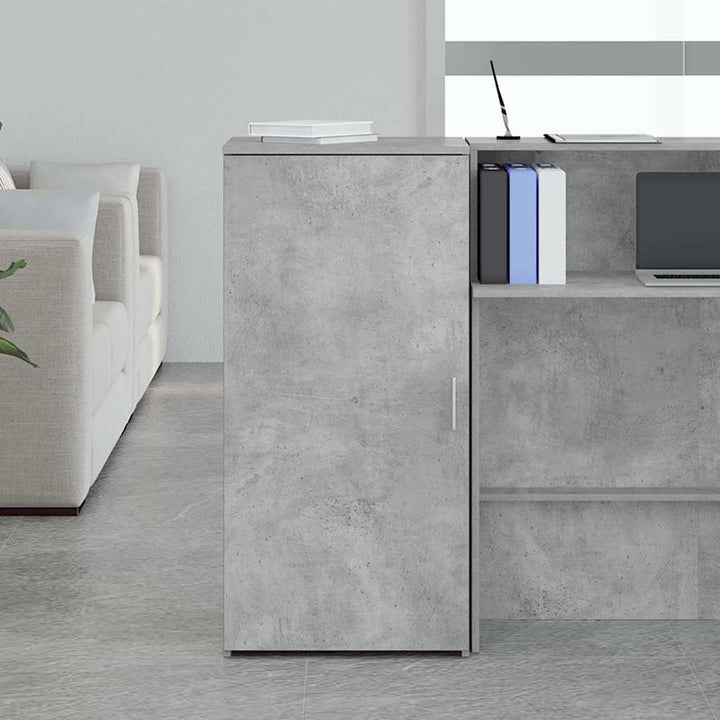 opbevaringsskab 50x45x103,5 cm konstrueret træ betongrå