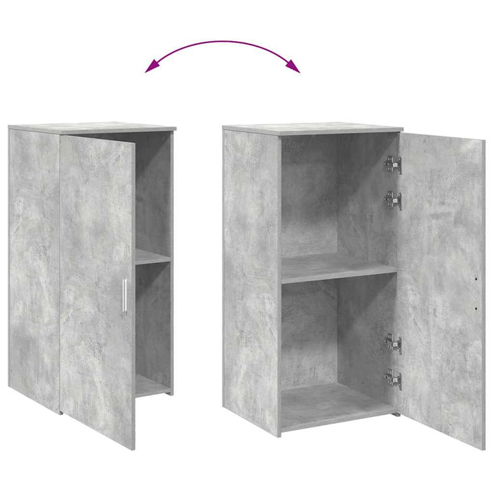 opbevaringsskab 50x45x103,5 cm konstrueret træ betongrå
