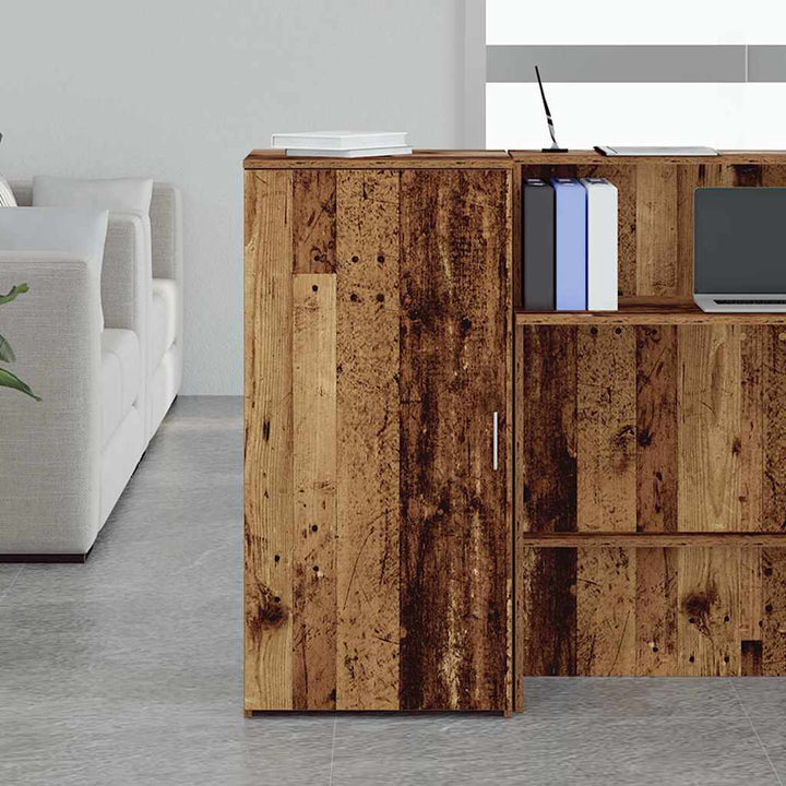 opbevaringsskab 50x45x103,5 cm konstrueret træ antikt træ