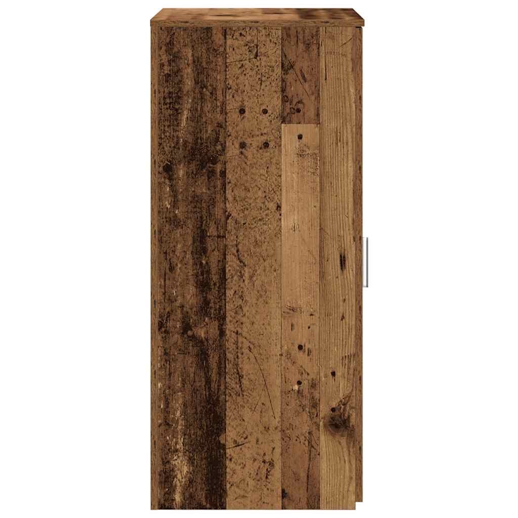 opbevaringsskab 50x45x103,5 cm konstrueret træ antikt træ