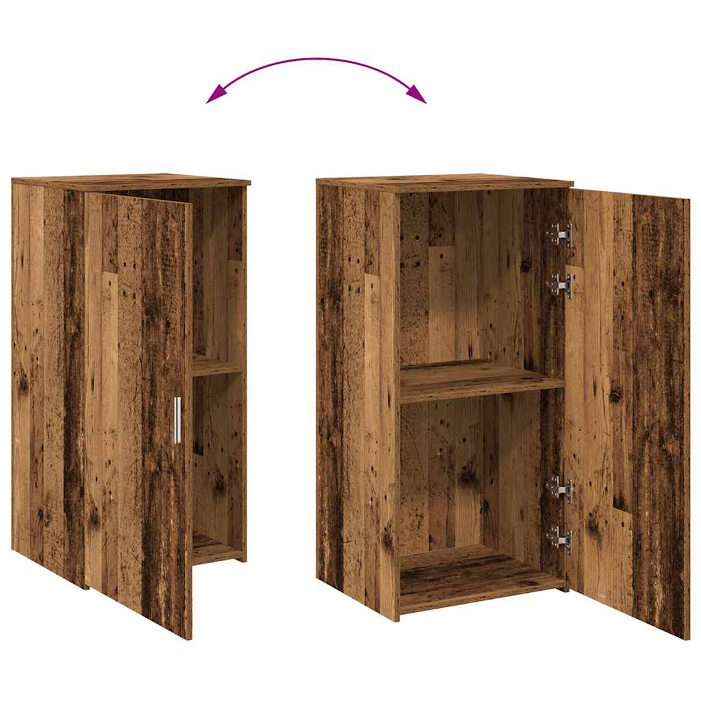 opbevaringsskab 50x45x103,5 cm konstrueret træ antikt træ
