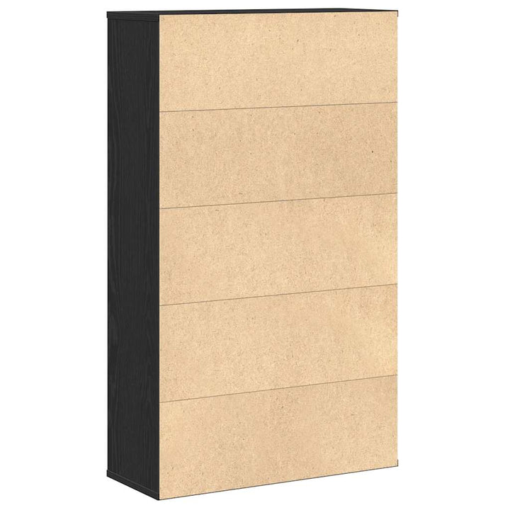 bogreol 60x24x101,5 cm konstrueret træ sort-eg