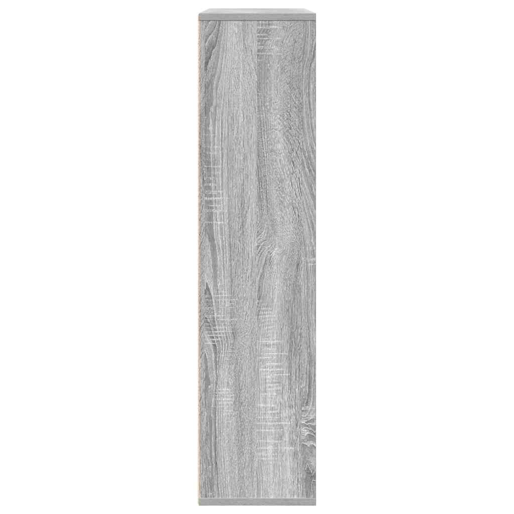bogreol 89x24x101,5 cm konstrueret træ grå sonoma-eg