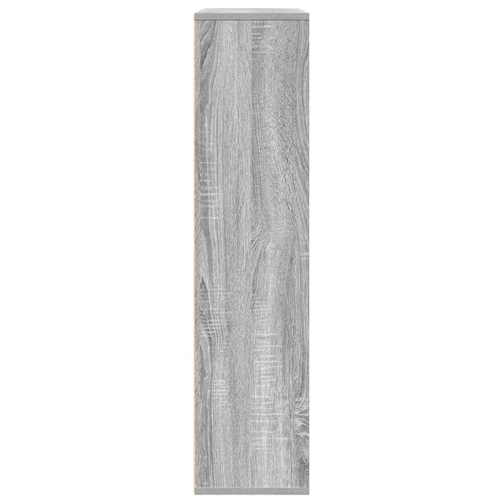 bogreol 89x24x101,5 cm konstrueret træ grå sonoma-eg