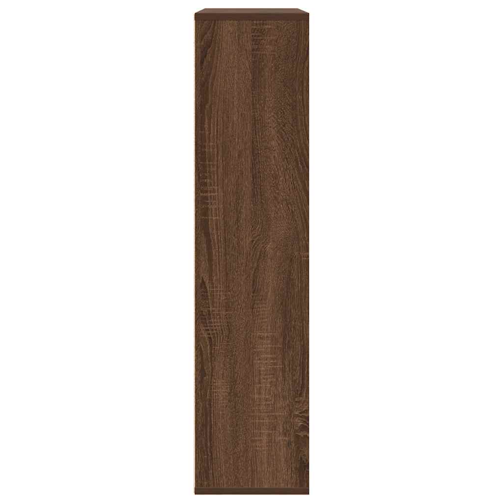 bogreol 89x24x101,5 cm konstrueret træ brun egetræsfarve