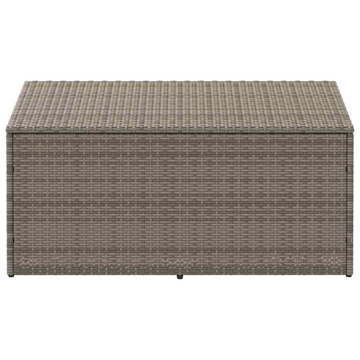 opbevaringskasse til haven grå 110x50x58 cm polyrattan