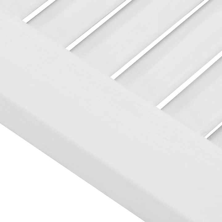 svingdøre 2-par 90x100 cm lameldesign hvid