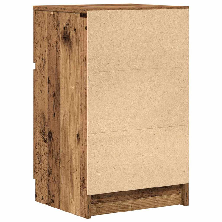 sengeskabe 2 stk. 39x35x65 cm konstrueret træ antikt træ