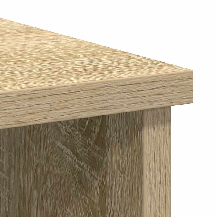 skænk med skuffe 101x35x76 cm konstrueret træ sonoma-eg