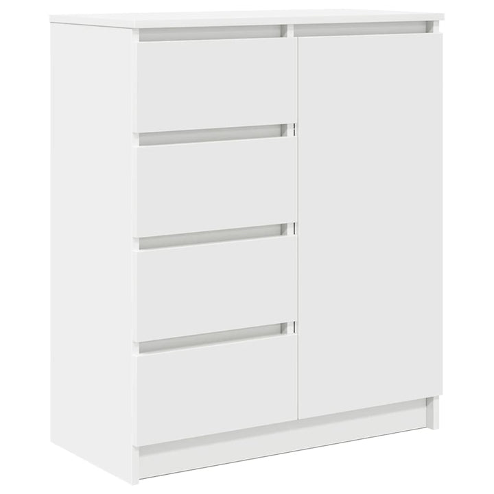 skænk med skuffer 71x35x84 cm konstrueret træ hvid