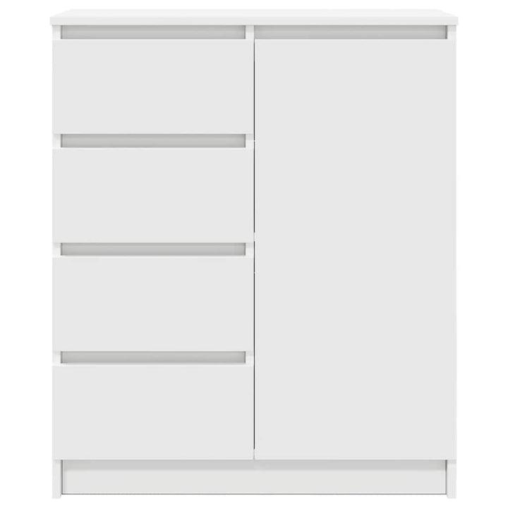 skænk med skuffer 71x35x84 cm konstrueret træ hvid